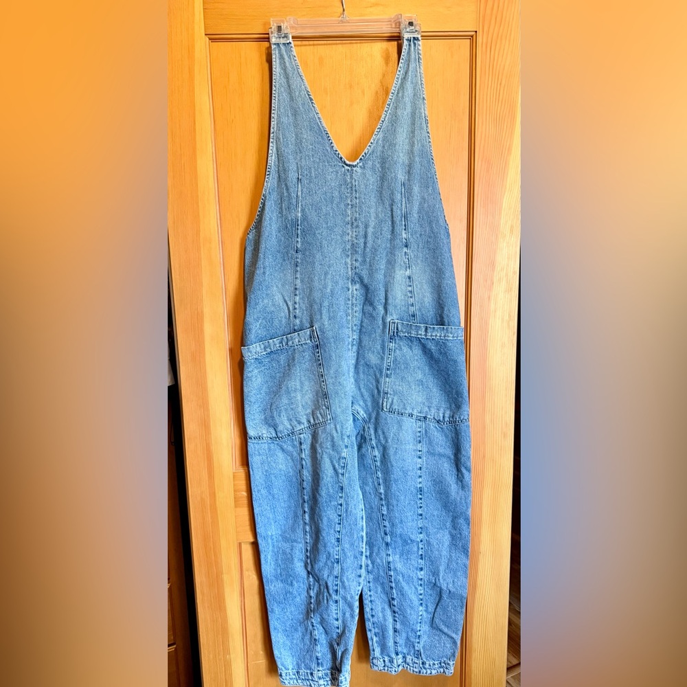 We The Free Free People High Roller Romper Overalls Size M EUC